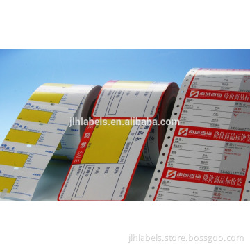 Customized shelf label /shelf price label for supermarket and retail store, 80*40 in roll